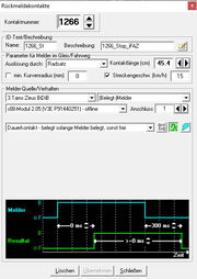 Rückmeldekontakte festlegen