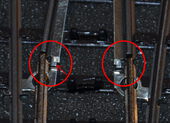 Damit hier kein Kontakt zur Masse oder 0 ist mussten die Enden um ca. 1 mm gekürzt werden.