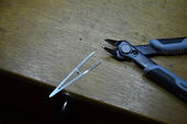 Das Teil an den Enden ca. 1 mm kürzen. Später mehr dazu.