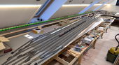 Weichen komplett angeschlossen, Probefahrt.